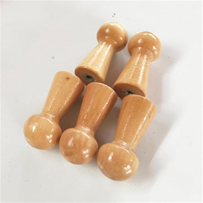 Wooden Shaker Peg Wood Screw-on Shaker Pegs 1.5 Inch Long Unfinished Wood - Image 7