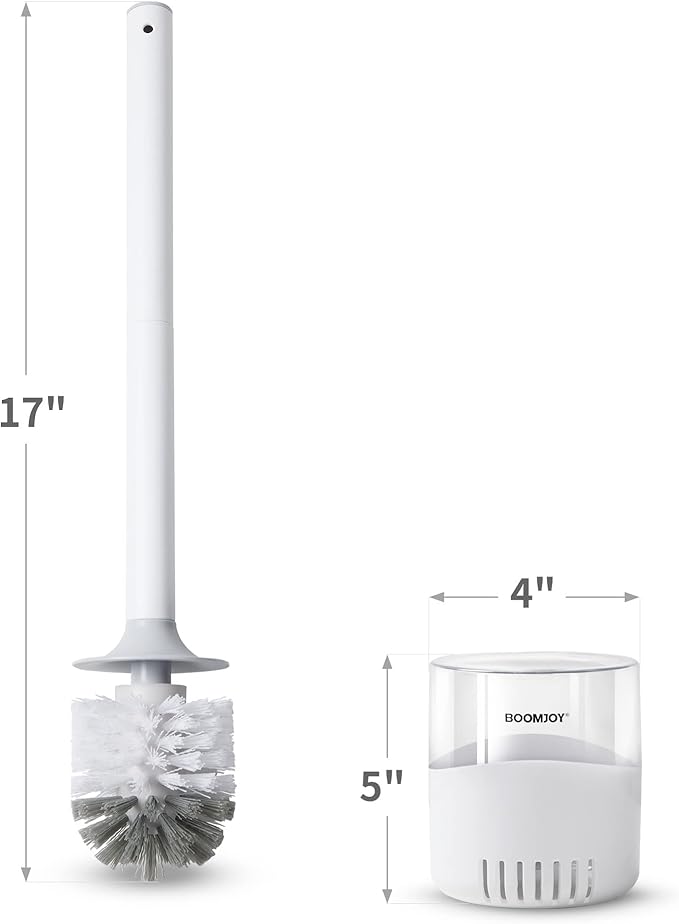 BOOMJOY Toilet Bowl Brush and Holder - Image 6