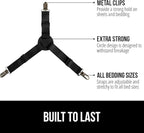 GORILLA GRIP Patent Pending Bed Sheet Holders, Adjustable Elastic Fasteners - Image 3