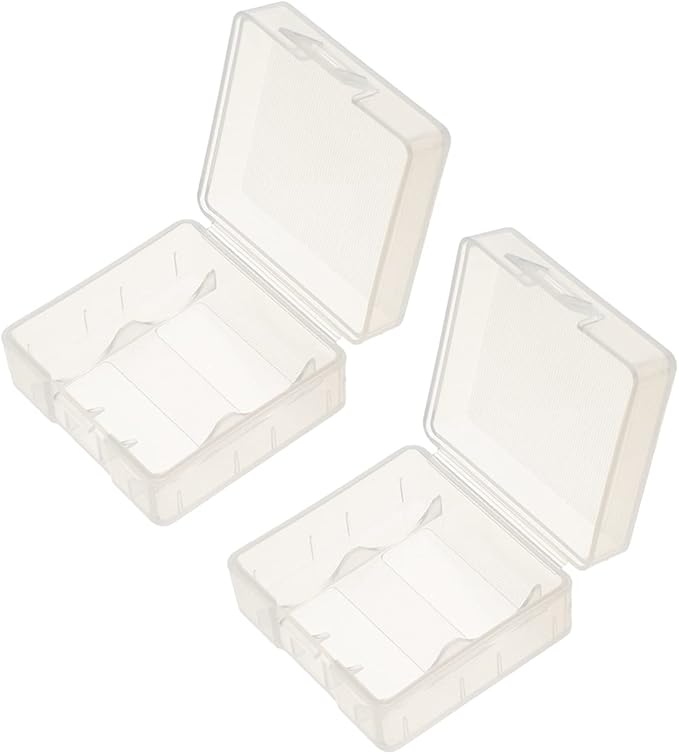 Heyiarbeit 2Pcs 18350 Battery Case Battery Storage Box Organizer Battery by Heyiarbeit