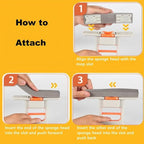 Mini Mop for Small Spaces, Foldable Self-Squeeze & Self-Wringing Wet Dry Sponge - Image 8
