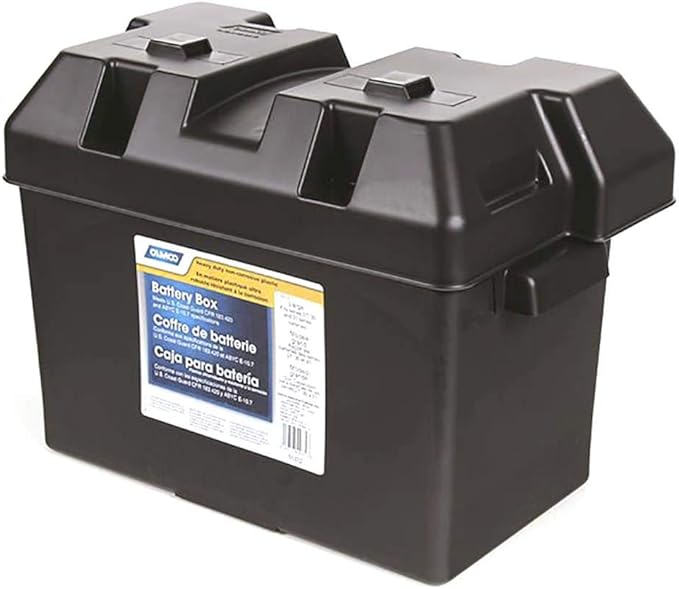 Camco Large Battery Box with Straps and Hardware by Camco