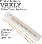 400 Sterile Cotton Tipped Applicators 6’’ - Image 2
