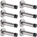 JQK Door Stopper, 304 Stainless Steel Thicken 1mm Sound Dampening Door Stop by Homeimprovement