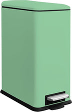 8 Gallon Slim Trash Can with Soft Close Lid, Stainless Steel Trash Can with by JM%C2%B7YIPENG