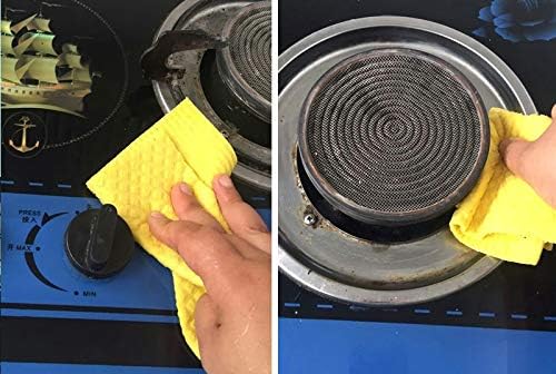 Reusable Cleaning Cellulose Sponge Cloths Absorbent Wipes Clean Kitchen Car - Image 3