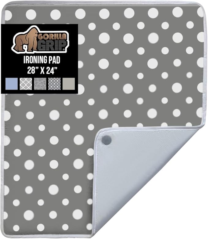 GORILLA GRIP Ironing Mat, Portable Iron Pad, Magnetic Cover by GorillaGrip