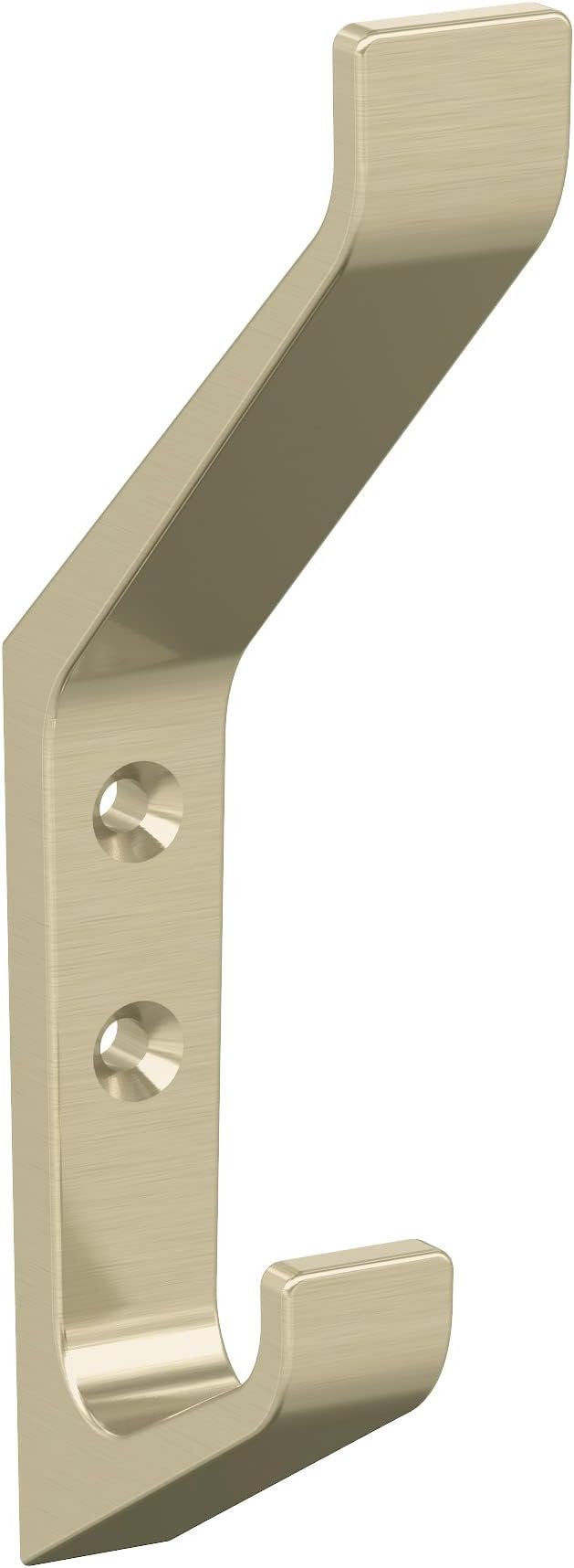 Amerock H37003BBZ | Emerge Double Prong Decorative Wall Hook | Golden Champagne by Amerock