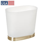 iDesign Slim Bathroom Trash Can, Small Plastic Garbage Can - Image 2