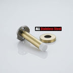 JQK Door Stopper Gold, 304 Stainless Steel Thicken 1mm Sound Dampening Door - Image 7