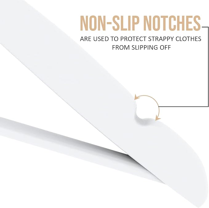 Utopia Home Premium Wooden Hangers 20 Pack - Image 2