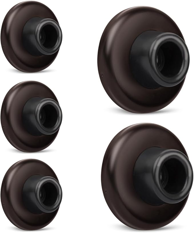 5 Pack Concave Wall Door Bumper Stop Oil Rubbed Bronze – 2-1/2” Outside by KOVOSCH