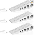 HOMOTEK 3 Pack Wedge Rubber Door Stops Door Chucks Stoppers Wall Protector by HOMOTEK