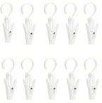 10-Pack Heavy Duty Swivel Clothes Pins by FANBODTA