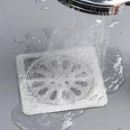 30 PC Disposable Shower Drain Hair Catcher Stickers 4"x4" Strong Adhesive Mesh - Image 7