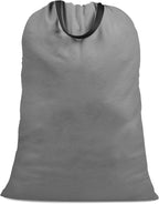 Cotton Canvas Laundry Bag with Handles & Drawstring Straps, Heavy Duty Extra by SANFERGE