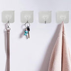 DGYB 20 Pcs Silver Adhesive Hooks - Image 4