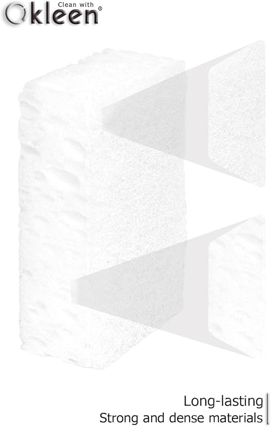 White Multi Use Scrub Sponges. Made in Europe. 9 Pack, 4.3x2.8x1.4 inches. - Image 5