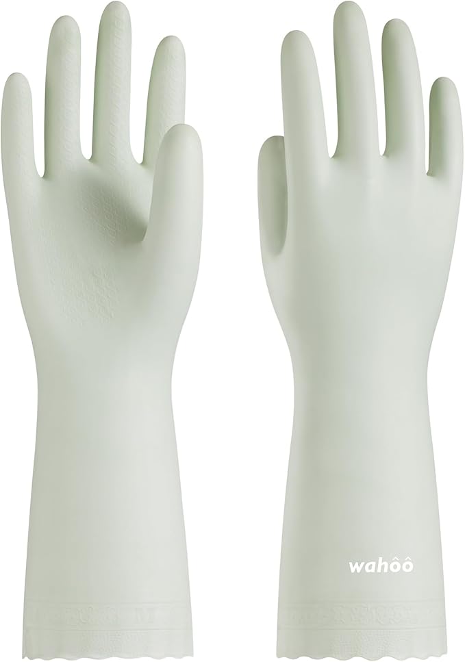 wahoo Skin-Friendly Cleaning Gloves, Reusable Dishwashing Gloves by wahoo