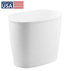 iDesign Slim Plastic Bathroom Trash Can, Small Garbage Bin - Image 2