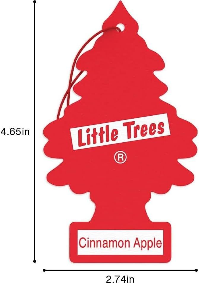 Car Freshner U1P10338 Little Trees Cinnamon Apple Air freshener, 24 Pack - Image 7