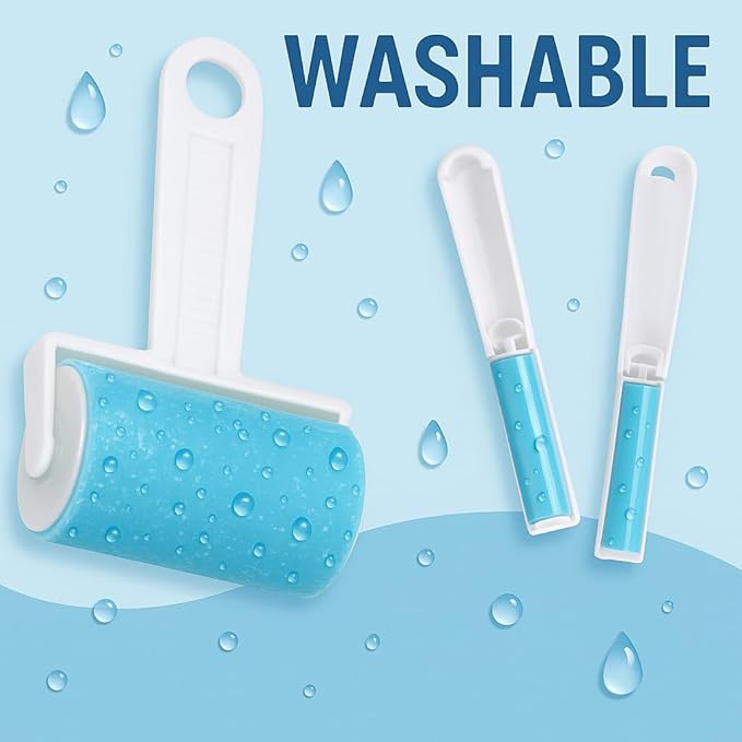Reusable Lint Roller Sticky Picker Set Cleaner Lint Roller Pet Hair Remover - Image 8