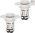 Hibbent 2 Pack 3 in 1 Bathroom Sink Drain Strainer, Universal Pop Up Stopper by Hibbent