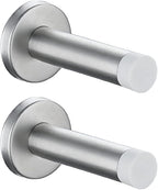 JQK Door Stopper, 304 Stainless Steel Thicken 1mm Sound Dampening Door Stop by Homeimprovement
