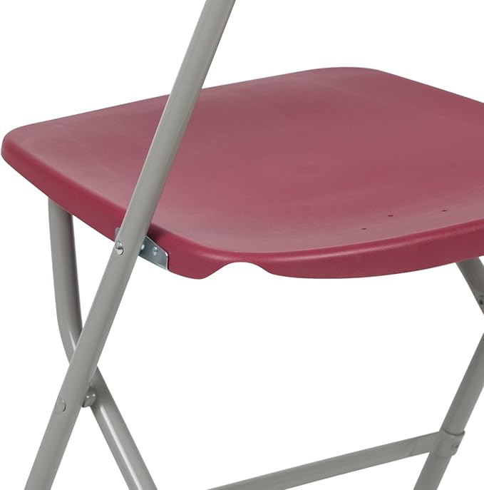 Flash Furniture Hercules Series Plastic Folding Chair - Red - 650LB Weight Capacity Comfortable Event Chair - Lightweight Folding Chair - Image 16
