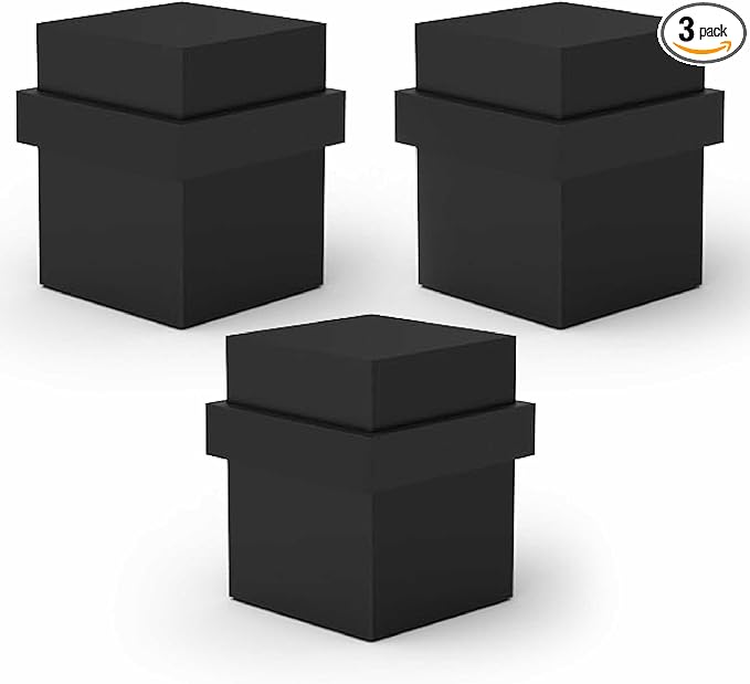 Mega Handles Square Floor Door Stopper, Quickly Installed Wall Protector Stopper by MegaHandles