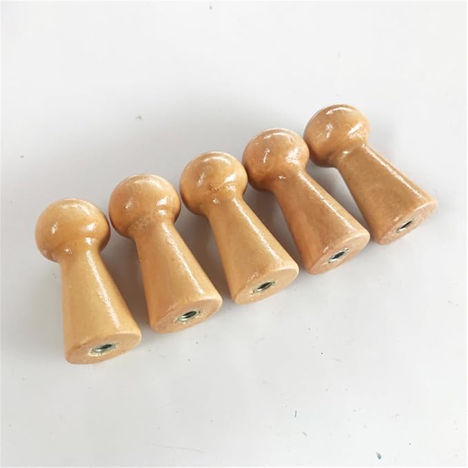 Wooden Shaker Peg Wood Screw-on Shaker Pegs 1.5 Inch Long Unfinished Wood - Image 5