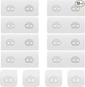 Lsnisni 12 Pack Adhesive Replacement, Strong Adhesive Hooks, Waterproof by Lsnisni