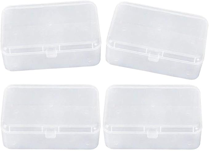 AKOAK Clear Polypropylene Rectangle Mini Storage Containers Box by AKOAK