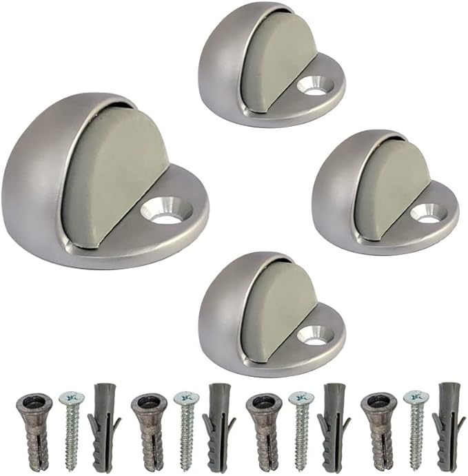 QCAA Low Dome Floor Door Stop, H 25.4 x Diameter 44.5mm, Zinc Die Cast by QCAAHardware
