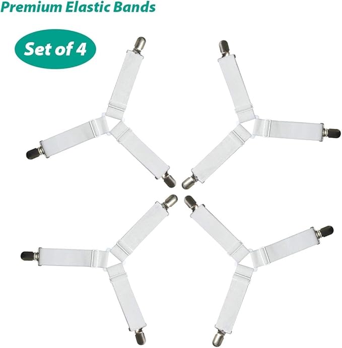 Bed Sheet Fasteners, Adjustable Mattress Suspenders, Mattress Cover Straps - Image 8