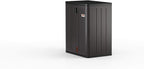 Suncast Heavy-Duty Resin Outdoor Storage Cabinet, 30" W x 20.25" D x 36" H Dark Grey Base Garage Storage Cabinet with Lockable Doors and Metal Reinforced Shelves, Made in The USA - Image 21