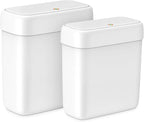 MOPALL 2 Pack Small Bathroom Trash Can by MOPALL