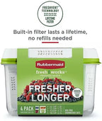 Rubbermaid FreshWorks Produce Saver, Medium and Large Storage Containers - Image 3