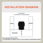 SANATO 30Pcs Black Door Stopper Floor Mounted - Image 5