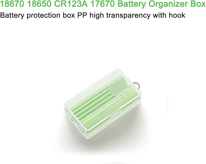 Fielect 18670 18650 CR123A 17670 Battery Storage Case Holder Organizer Box - Image 3