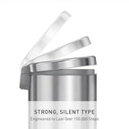 simplehuman 4.5 Liter / 1.2 Gallon Round Bathroom Step Trash Can, Brushed - Image 3