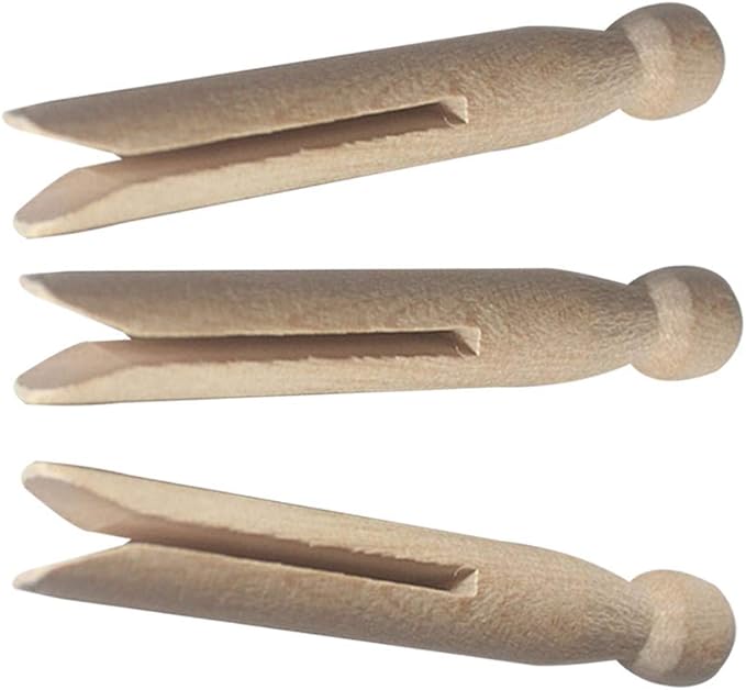 Round Wooden Clothespins - Image 3