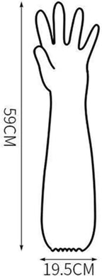 Hipifans Long Sleeve Cleaning Gloves, Dishwashing, Gardening - Image 7