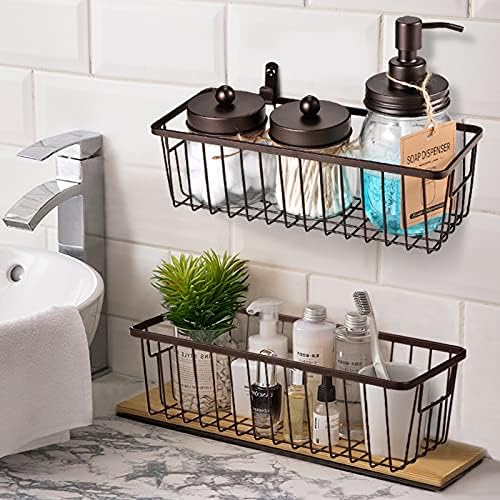 Farmhouse Metal Wire Bin Basket - Image 6
