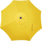 Blissun 9 ft Solar Umbrella, 32 LED Lighted Patio Umbrella, Table Market Umbrella, Outdoor Umbrella for Garden, Deck, Backyard, Pool and Beach (Yellow) - Image 4