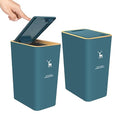 XPIY Trash Can with Lid, 2 Pack 4 Gallons/15 Liters Garbage Can with Press Top by XIPY