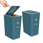 XPIY Trash Can with Lid, 2 Pack 4 Gallons/15 Liters Garbage Can with Press Top by XIPY