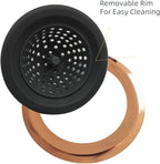 Mi hogar Silicone Sink Drain Strainer 2 Pack, 4.5” Wide Rim Stainless Steel - Image 4