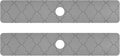 Kitchen Sink Splash Guard 2 PCS 30 Inch Sink Faucet Mat Splash Guard by Eyanle