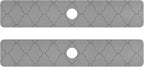 Kitchen Sink Splash Guard 2 PCS 30 Inch Sink Faucet Mat Splash Guard by Eyanle